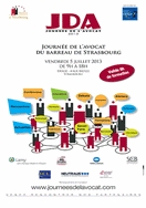 Affiche de la Journée des avocats du barreau de Strasbourg